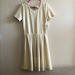 LuLaRoe Cream Amelia Dress